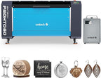 OMTech Pronto 130W CO2 Laser Engraver with Water Chiller | 51" × 35" Laser Cutting Machine with Autofocus | 2-Way Pass, Air Assist, Red Dot Pointer | Ideal for Wood, Glass, Acrylic, and More