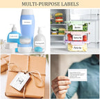 FungLam 2x4 Shipping Address Labels for Laser & Inkjet Printers, 300 Printable White Sticker Labels, 10 per Page Mailing Labels, Permanent Adhesive (30 Sheets, 300 Labels)