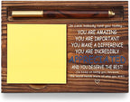 You are Incredibly Appreciated Gifts Desk Self-Stick Note Pad Holders, Appreciation Thank You Gift for Staff Friends Team Healthcare Worker Coworker, Sticky Notes Holder for Desk TZP02