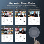 NexiGo Meeting 360 (Gen 2), 8K Captured AI-Powered Framing & Speaker Tracking, 1080p HD 360-Degree Smart AIO Video Conference Camera, 8 Noise-Cancelling Microphones, and Speaker (Renewed)