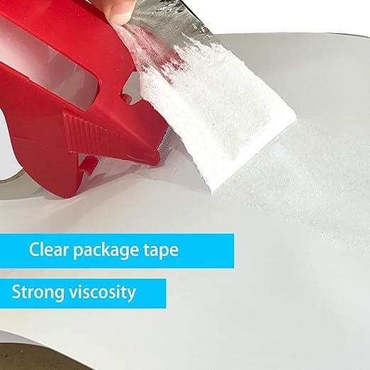 WELSTIK 12 Pack Clear Packing Tape Refills with 1 Dispenser, Heavy Duty Packaging Tape for Shipping and Moving, 2.4Mil 2 Inch x 60 Yard