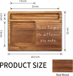 Never Forget The Difference You Make Appreciation Sticky Note Holder, Thank You Appreciation Quote Gifts for Leader Boss Women Mentor Manager Employee Coworker Self-Stick Note Pad Holders ZSS23