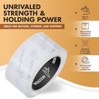 Packstrong Industrial Grade Clear Packing Tape 6 Rolls - 110 Yards per Roll - 3" Wide x 2.5 mil Thick, Acrylic Adhesive Heavy Duty Tape for Box Office Moving Packaging Shipping