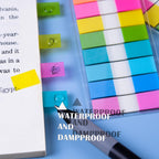 Ericter 1440 Pcs Sticky Tabs Book Tabs Page Markers Tabs, Sticky Note Tabs Colored Writable and Repositionable Index Tabs, Tabs for Annotating Books, Page Tabs