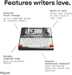 Freewrite Smart Typewriter | Digital Typewriter with E Ink Display for Distraction-Free Writing | WiFi-Enabled Word Processor Syncs Directly to The Cloud | Dedicated Drafting Machine for Authors