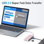 HODO USB C Docking Station Dual Monitor Adapter for Dell HP, Laptop Docking Station 3 Monitors Quad Display USB C Hub Dongle to 2 HDMI 4K,DP 8K, VGA,4 USB,PD, 9 in 1 Dongle Laptop Adapter