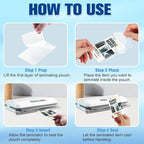 200 Pieces 5 Mil 2 1/2" x 4 1/4" Luggage Laminating Pouches Without Rope Clear Thermal Laminate Pouch Tags with Slot Hole for Pass Cards Student ID (200, 5 Mil-No Loops)