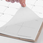 Cabbrix Desk Calendar 2025-2026 with Desktop Mat, Large Desk Pad Calendar 21" x 16-1/2" July 2025 to December 2026, Desk Blotter Calendar for Home School and Office, Apricot