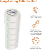 Amazon Basics Packing Tape for Moving boxes, Shipping Tape Refills, Clear, 1.88-Inch Wide x 109 Yards, 6-Pack, Total 654 Yards