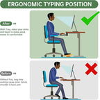 Extra Large Keyboard Tray Under Desk - Slide Out with Sturdy C-Clip Mount System, 31.5" (35.8" Including Clamps) x 11.8" Put-Out Keyboard Tray Computer Drawer for Ergonomic Typing, White