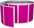 Royal Green Rectangular Color Coding Sticker Roll - Write On Labels for Folders, Organizing & More, 1.57" x 0.75" Stickers to Write On Name Tags for Office Supplies & Organization, 500-Pack (Pink).