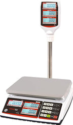 VisionTechShop TVP-12P Price Computing Scale with Pole Display, Lb/Oz/Kg, 12lb Capacity, 0.002lb Readability, NTEP Legal for Trade COC #19-038, NSF Certified