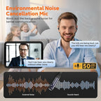 Pilot P200b Pro Wireless Headset with Mic for Work, 50dB Noise Cancelling Headphones with ENC, Bluetooth 5.3 - Wireless Computer Headset for Meetings and Calls