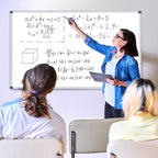 H-Qprobd White Board Dry Erase Boards for Wall 5' x 3' Magnetic Whiteboard - 60"x36" Aluminum Presentation Large Whiteboard with Long Pen Tray, 6 Markers, 2 Erasers &12 Magnets