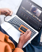 KOOTION 512GB Portable SSD USB 3.2 External SSD USB-C Up to 2000MB/s USB 3.2 Gen 2x2 Portable Solid State Drive with Protective Case Shockproof Type-C External Solid State Drive, Orange