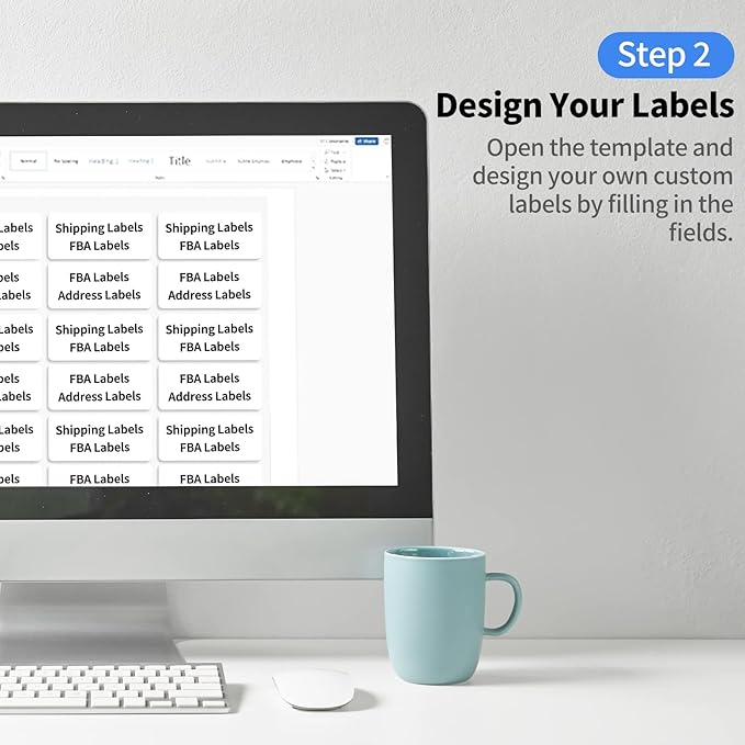 1" x2-5/8 Shipping Address Labels, Blank Mailing Labels, 30-UP White Self-Adhesive Name Tag Stickers for Inkjet and Laser Printer [100 Sheet 3000 Labels]