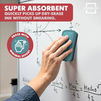 SCRIBBLEDO Dry Erase Eraser Boho Magnetic White Board Eraser for Streak-Free Cleaning for Dry-Erase Whiteboard Multi Pack for Classroom Office & Home 2 Pack