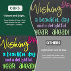 SILENART Chalk Markers Green 8 Pack - Vibrant Chalkboard Marker for Blackboard Dry Erase Board Windows Glass Mirror Menu Board - - 8 Pack