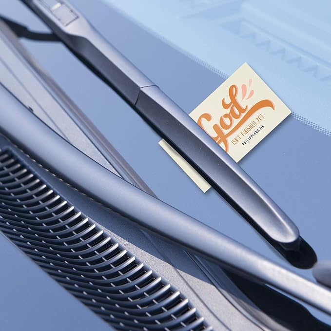 Canopy Street Religious Motivational Quote Cards / 2" x 3.5" Flat Business Card Size / 50 Positivity Cards / 25 Uplifting Christian Designs