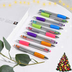 MiSiBao Stylus Pens for Touch Screens, Medium Point Pens with Crystals for Women and Kids Black Ink Pen with Stylus Ballpoint Pens with Comfort Grip for The Ipad(10 Count+4 Refills)