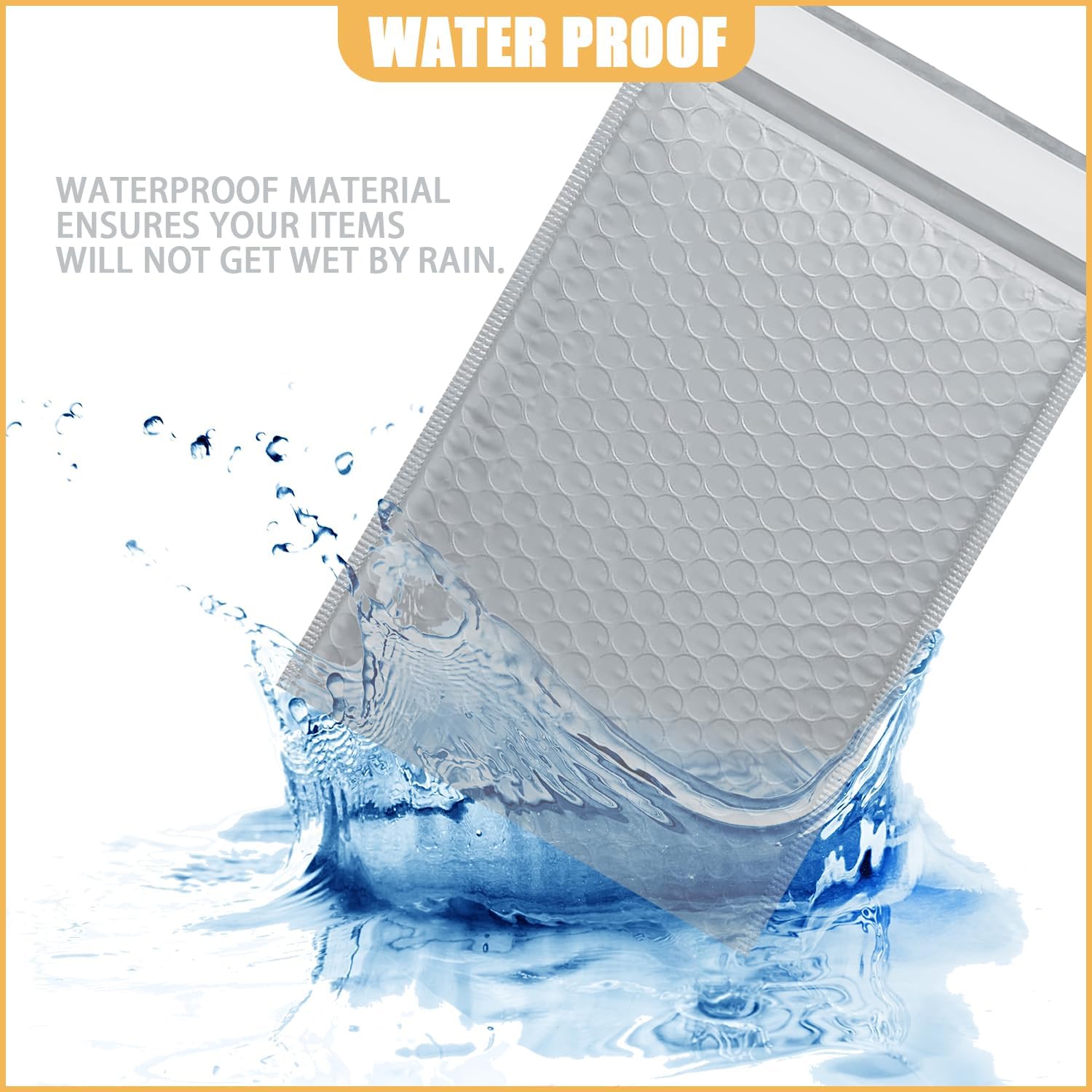 7.25in x 11in Bubble Mailer, Gray Poly Mailer, Padded Envelope, Shipping Envelope, Waterproof, Self-Sealing, For Small Business, Shipping, Mailing, Boutique Packaging(100PCS)