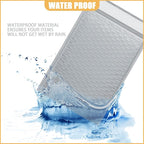 12.5in x 18in Bubble Mailer, Gray Poly Mailer, Padded Envelope, Shipping Envelope, Waterproof, Self-Sealing, For Small Business, Shipping, Mailing, Boutique Packaging(25PCS)