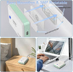 240W Fast Chargers for Multiple Devices 8 Ports, 6 Type C + 2 USB A Charger Block, Charging Station with Slim Flat Plug, 65W Power Hub for Laptops, PD GaN Charger Tower for iPhone, Samsung