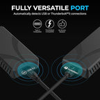 SABRENT Rocket XTRM Plus 2TB Thunderbolt 3 Portable SSD - High-Speed External Storage, Rugged Aluminum, USB-C Compatible, 2700MB/s, Bus-Powered, Plug & Play (SB-XTMP-2TB)