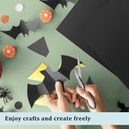 OcePor 100 Sheets Black Cardstock 9” x 12”, 92lb/250gsm Black Card Stock, Thick Card Stock Paper, Heavy Cardstock Paper for Printer, Resume, Scrapbooks, Art, Crafts, Business Cards