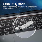 OWC Envoy Pro Mini 2TB (10Gb/s) SSD, Up to 940 MB/s Speed, Portable Flash Drive with USB-C and USB-A, Compatible with Mac, PC, Xbox, PS5, Professional Stick for Gaming, Storage, and Backup