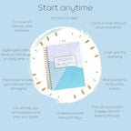 Pland Studio All-In-One 90 Day Goal Planner, Quarterly Planner, Guided Journal with Prompts, Daily Journal Notebook and Hourly Planner! Fitness, Self Care Wellness, Productivity, Mental Health, ADHD, Gratitude Journal