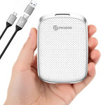 PHIXERO P5PLUS Portable SSD 2TB Up to 550MB/s, USB 3.2 Gen 2 External Solid State Drive，USB C to C&A for Smartphone，Tablet，PC，Labtop (White)