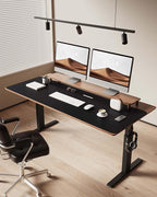 YSAGi Leather Desk Protector, Office Mat, Large Mouse Mat, Non-Slip PU Leather Blotter, Laptop Pad, Waterproof Writing Pad for Office and Home (Black, 47" x 17")