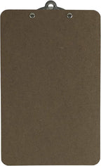 Trade Quest Memo Size 6'' x 9'' Clipboards Standard Clip Hardboard (Pack of 12) (Pen Not Included - for Scale Only)