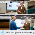 Angetube 4K Webcam with AI Tracking,Remote Control 4K Web Camera/10X Digital Zoom 1080P 60fps Web cam with USB 3.0 HDR/Dual Noise Cancelling Microphones for Video Calls/Meetings/Streaming/Skype/Zoom