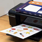 8.5" x 11", 25 Sheets, 25 Printable White Sticker Paper, Full Sheet Shipping Labels for Laser & Inkjet Printers, Letter Size