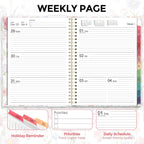Planner 2026, 8.5" x 11" Monthly & Weekly Planner with Tabs, JAN - DEC 2026, Goal Setting & Time Management Organizer for Professionals & Students