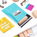 Teal Large Poly Mailers 14.5x19 Inch | Strong Adhesive Self-Seal Mailer Bag | Tear, Tamper, Water Resistant Shipping Envelopes | Thick Strong polymailer Bags | Clothing Shipping Bags | 500 Pcs Bulk
