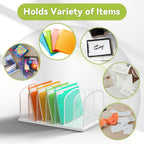 Desk File Organizer Vertical 7 Sections Mesh File Sorter Paper Storage Organizer for Desk, Office Organization File Holder Rack, White