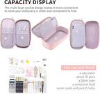 CICIMELON Durable Pencil Case Big Storage Pen Pouch Bag for School Supplies Office College Teen Girls Adults, Pink