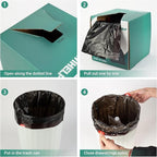 SWIHELP Drawstring Trash Bags 280 Counts 4 Gallon Garbage Bags 15 Liters Plastic Trash Can Liners Waste Basket Bin Liners