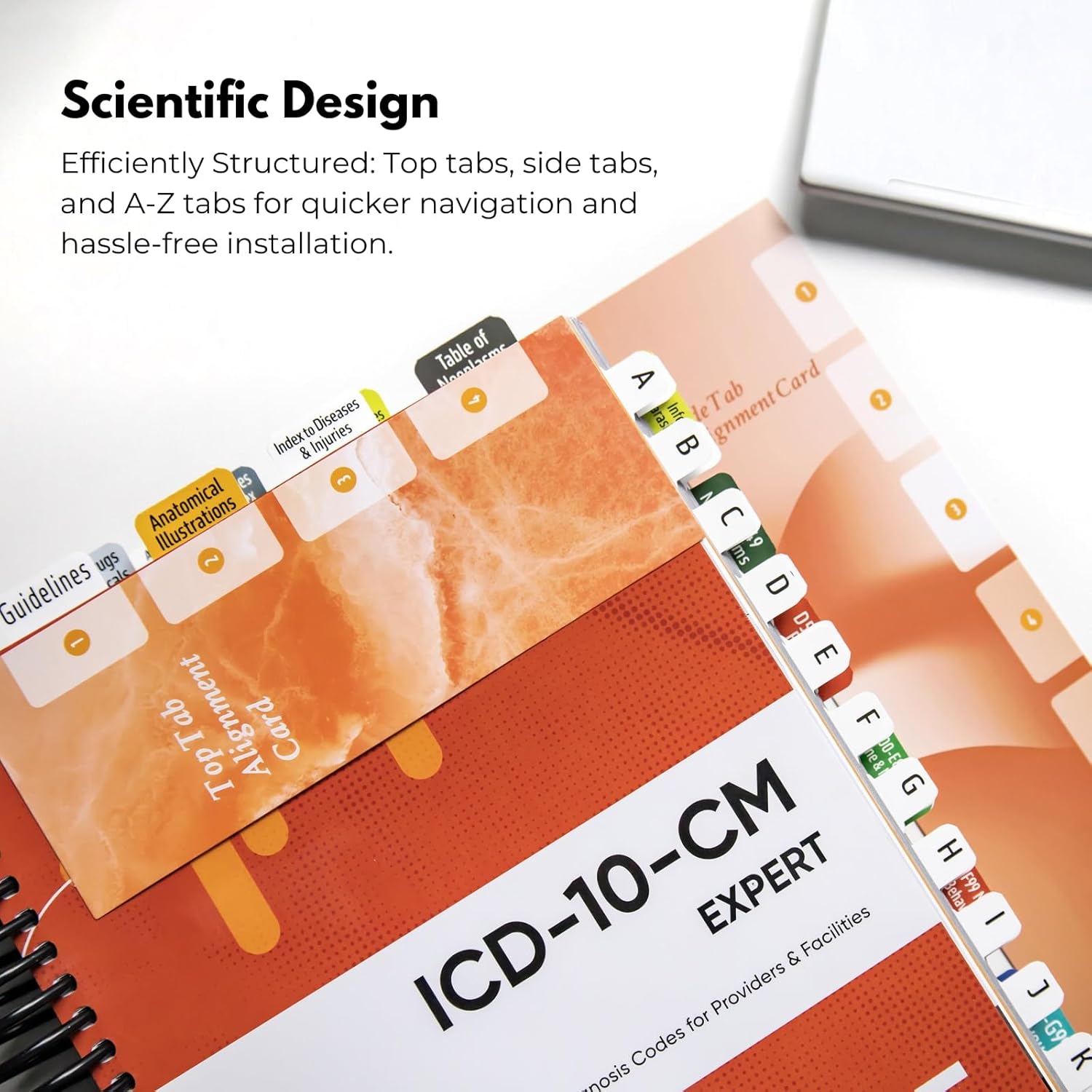 Index Tabs for ICD-10-CM 2025 Expert Codebook - Easy Navigation for Medical Coding Books (for AAPC Version)