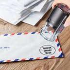 Custom Logo Stamp Personalized Image Self-Inking Stamper - Custom Business Logo Text - Different Sizes - 5 Ink Color Options