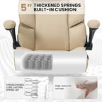 Big and Tall Office Chair 500lbs Wide Seat Executive Office Desk Chair High-Back Office Task Chair, Ergonomic Lumbar Support Computer Office Chairs for Heavy People