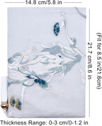 BLBMH Book Covers for Paperbacks Book Cover for Privacy Fit for 5.5x8.5 inch Adjustable Book Sleeve Cover for Diary Books Fabric Softcover Protector for Notebook - Kitsune 8.5in