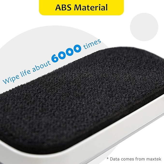 maxtek Magnetic Dry Erase Eraser, Glass Board Erasers, 4 Pack, Whiteboard Eraser for Dry Erase Board, Glass Board, Calendar Board, Office and School Supplies (Pure White)