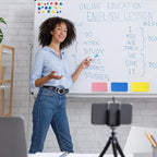 48 Pack Dry Erase Erasers, Magnetic Whiteboard Erasers, Magnetic Dry Erasers for White Board, White Board Erasers Ideal for Classroom, Home, Office, 6 Colors