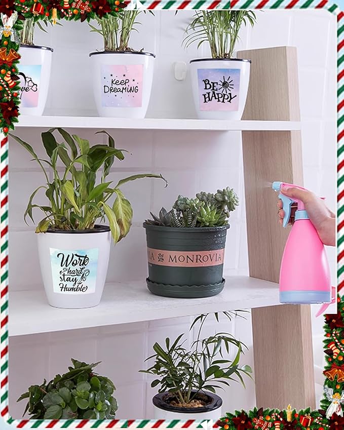 2''×2‘’ Square Thermal Sticker Labels, Self-Adhesive 2 Inch Direct Thermal Labels, Multi-Purpose Sticker for DIY Logo Design,Name Tag,QR Code, 500 Pcs/1 Roll, Starry Sky