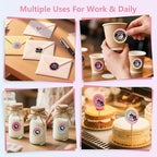 2 Rolls Colorful Thermal Labels,1.96'' Round Label Sticker for Phomemo 241BT,for MUNBYN 130B/RW402B Printer,800Pcs Waterproof Label Paper for Address/Logo/Barcode/Name/Thanks