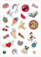 8.5" x 11" Full Sheet Label Sticker Paper for Laser & Inkjet Printers [100 Sheets,100 Labels]